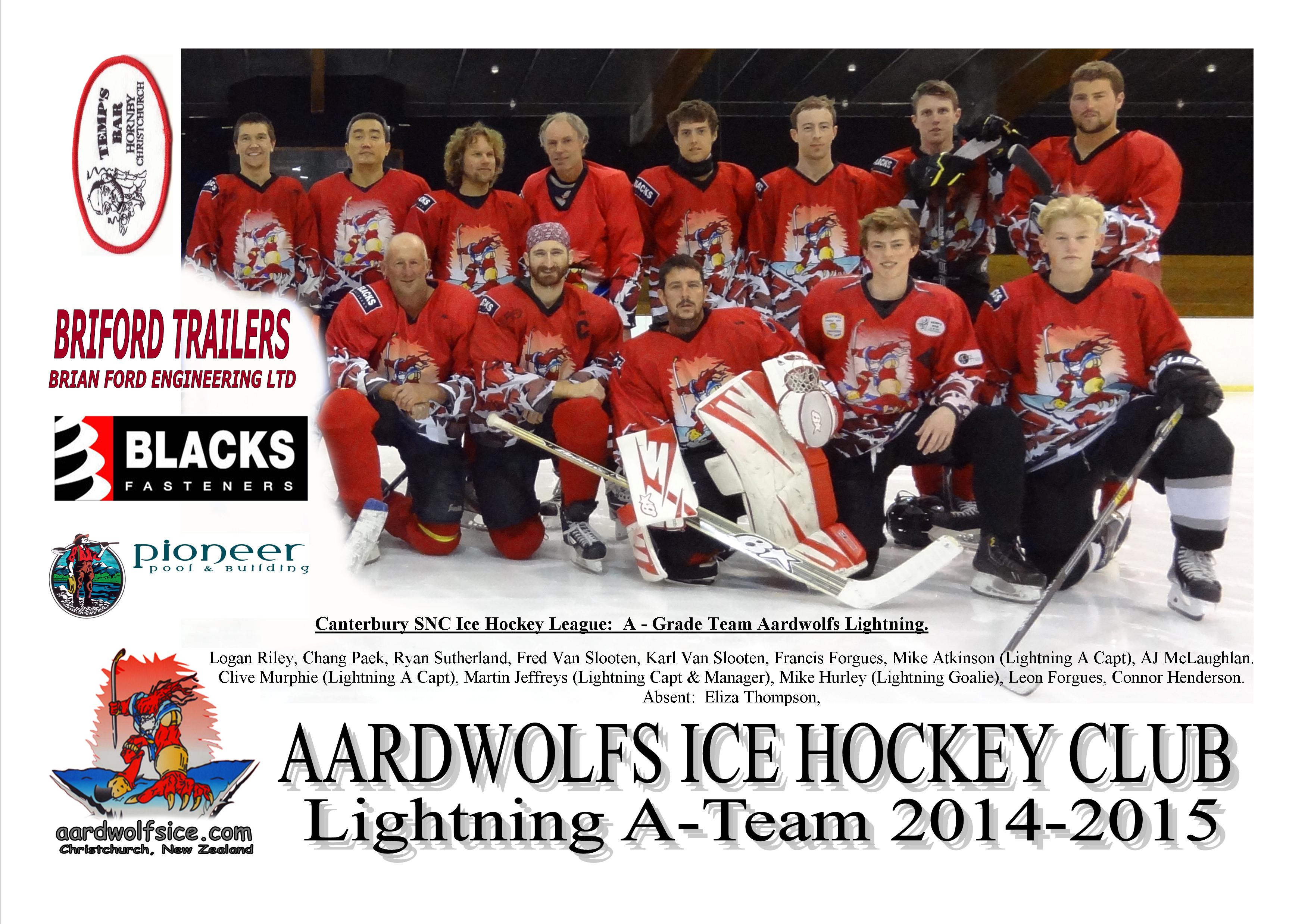 Aardwolfs Lightning Team 2014 -2015